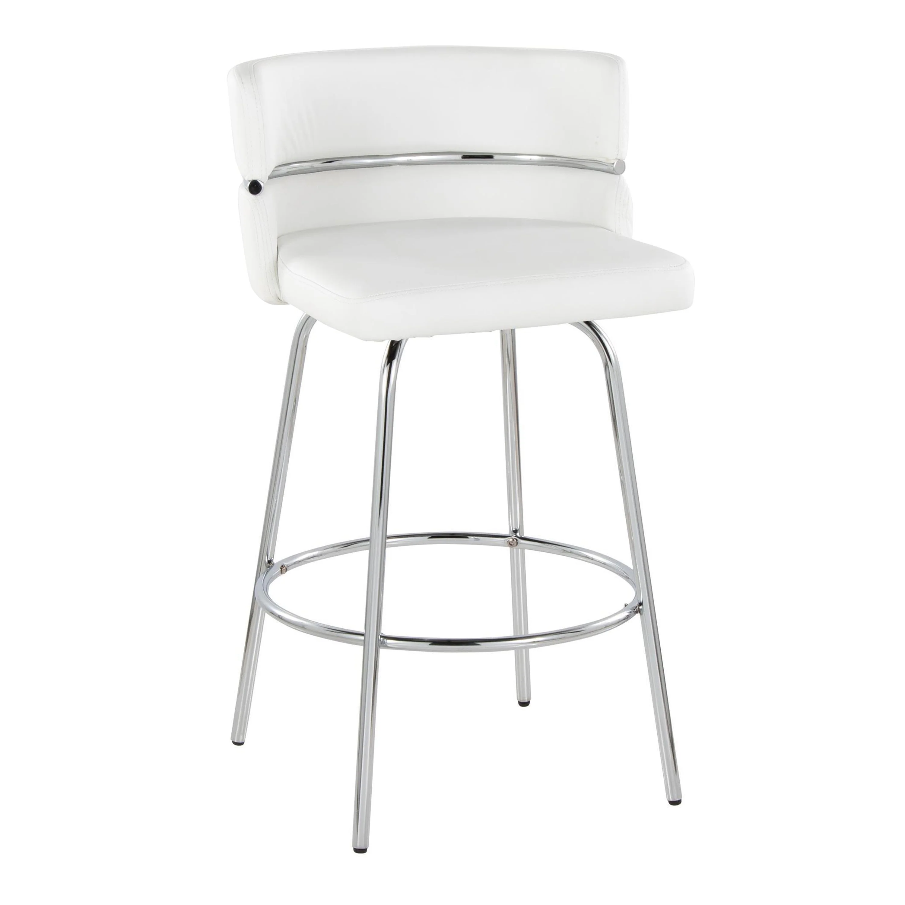 Silver Orchid Lena 26 Fixed-Height Counter Stool (Set of 2)