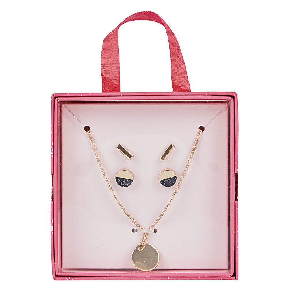 BoÎte de 5 bijoux dorés assortis