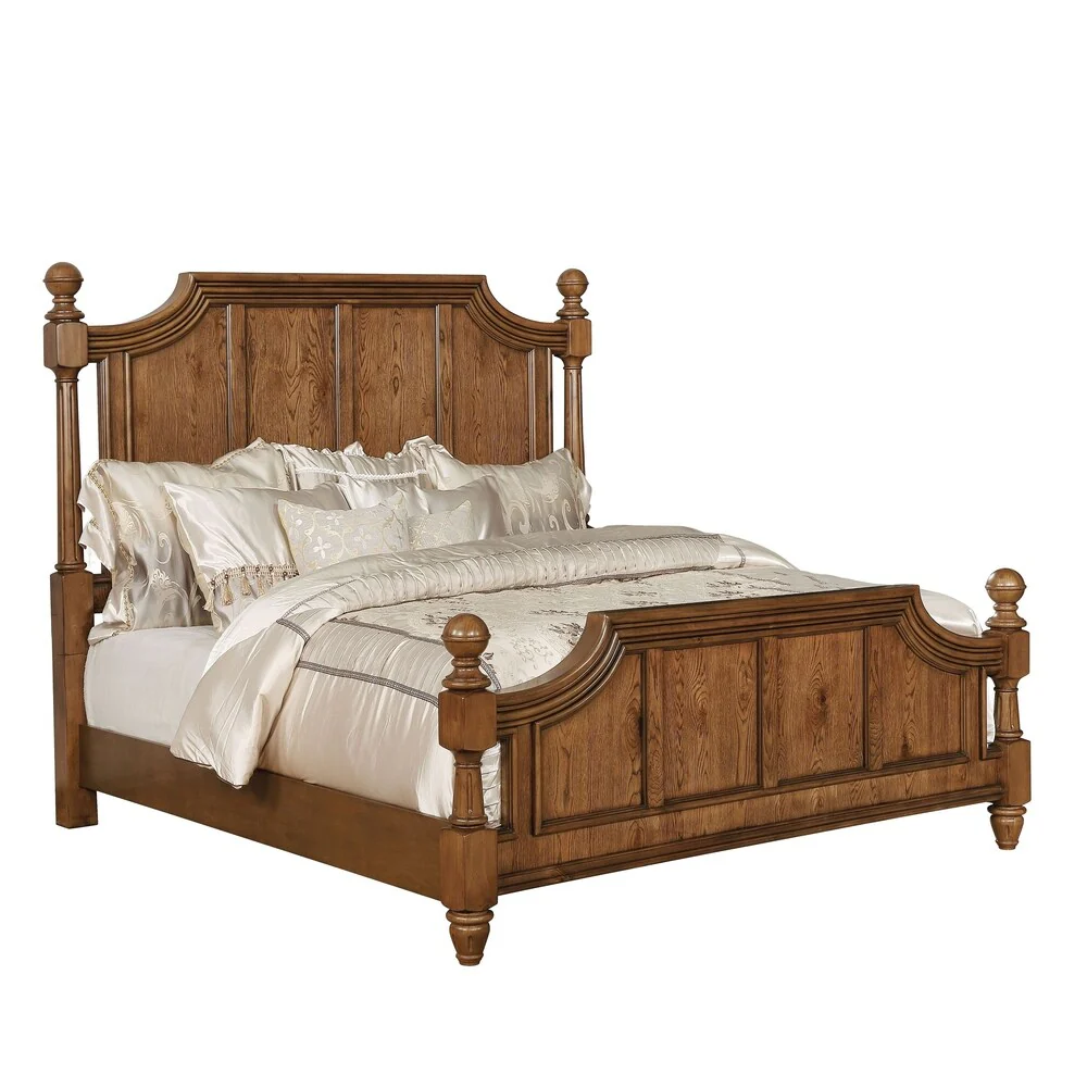 Furniture of America Denisov Den Traditional Oak 3-piece Bedroom Set