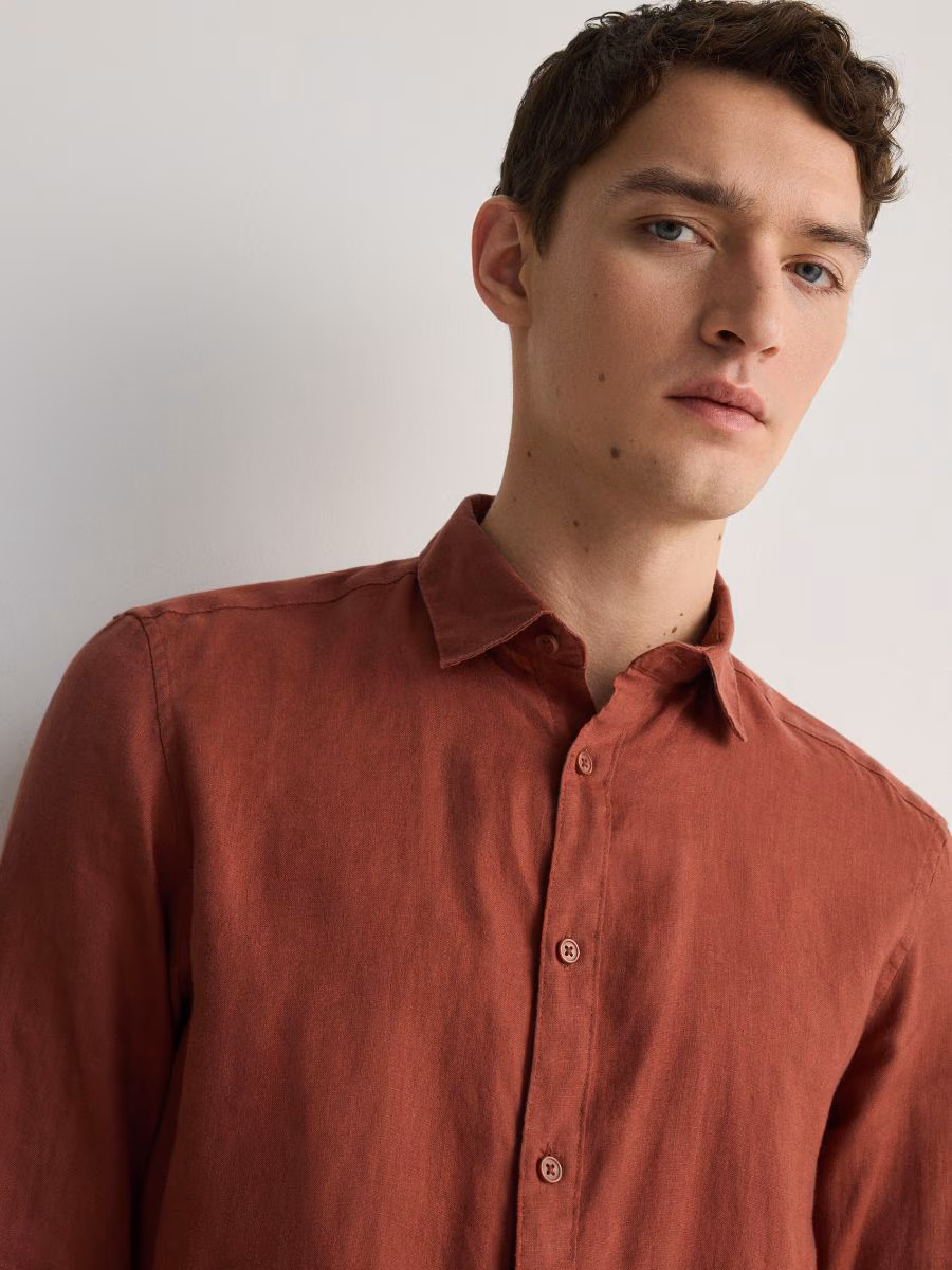 Regular Fit Linen Shirt