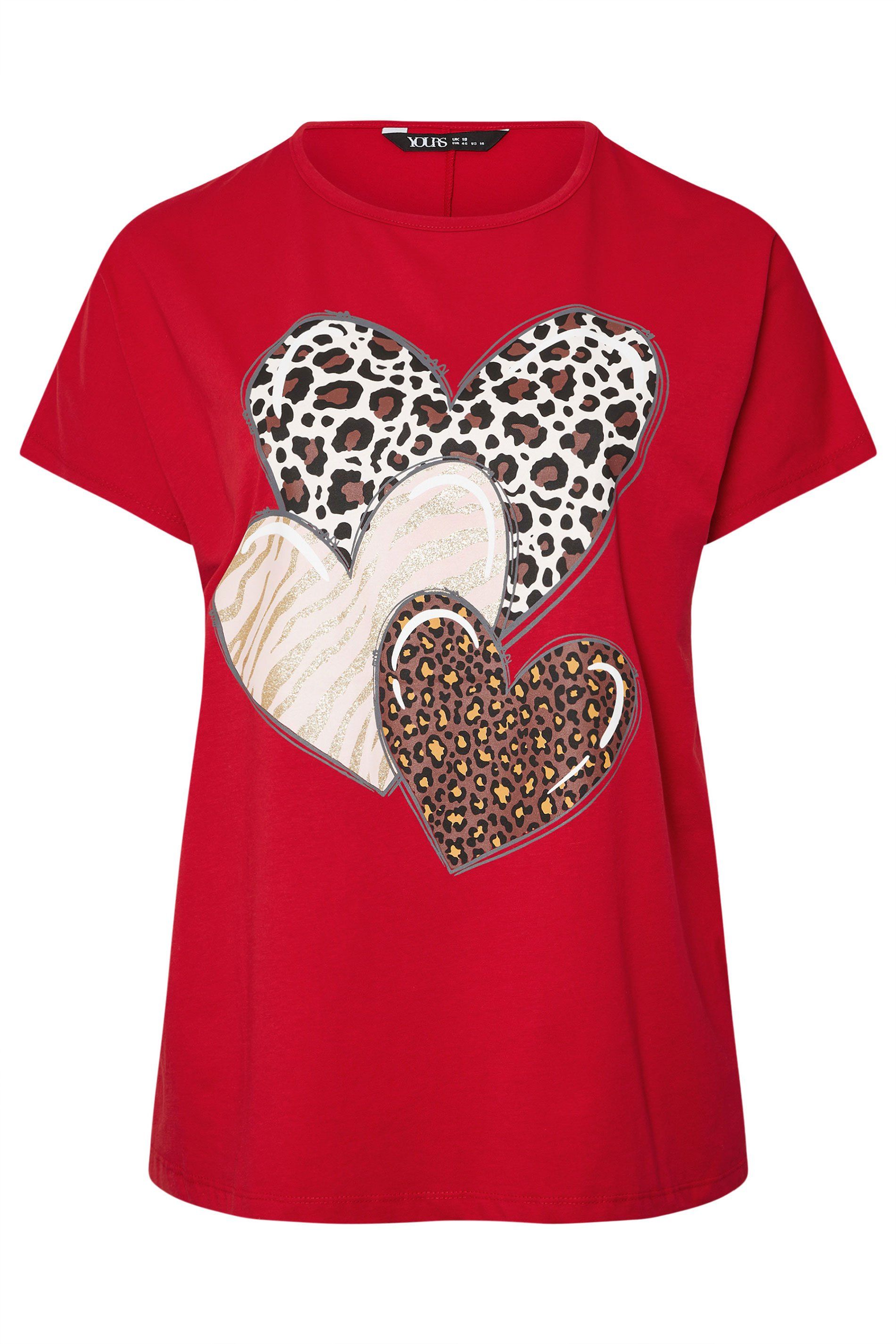 Yours Printed Short Sleeve Top