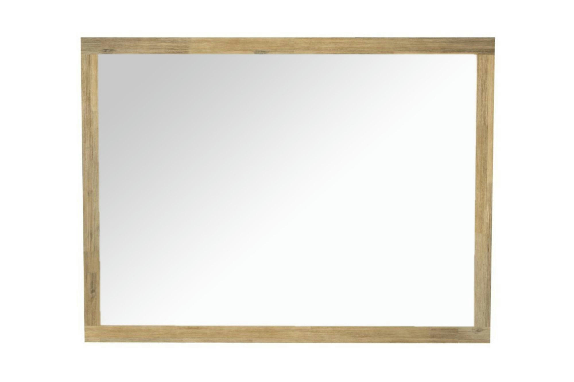 PARIS - Miroir de salle de bain rectangulaire en bois 120 cm