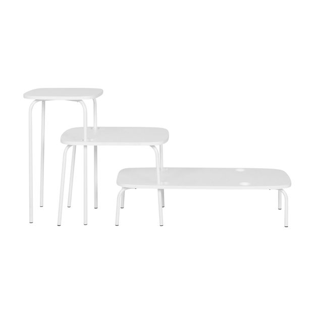 MESA LATERAL CONJUNTO COM 3 PEÇAS TRIGÊMEAS