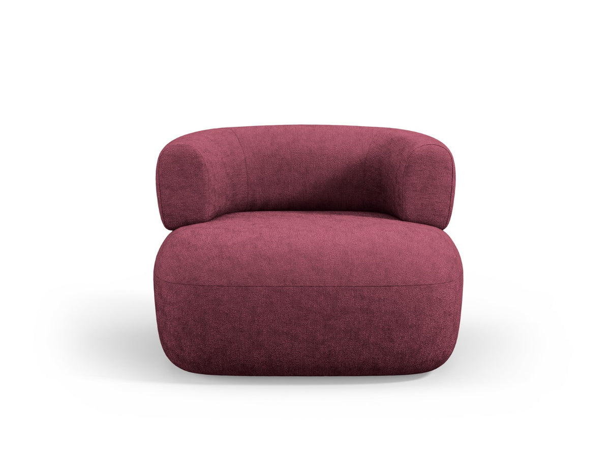 Micadoni Fauteuil Jenny chenille, karmozijnrood - 88x90x73cm