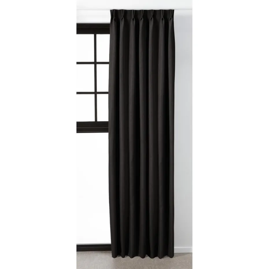 Kwantum Vouwgordijnen | Gordijnen | Gordijn Mila  Zwart