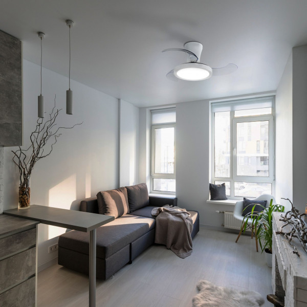 Lampa sufitowa - Lampowentylator LED BREEZE WHITE TK Lighting