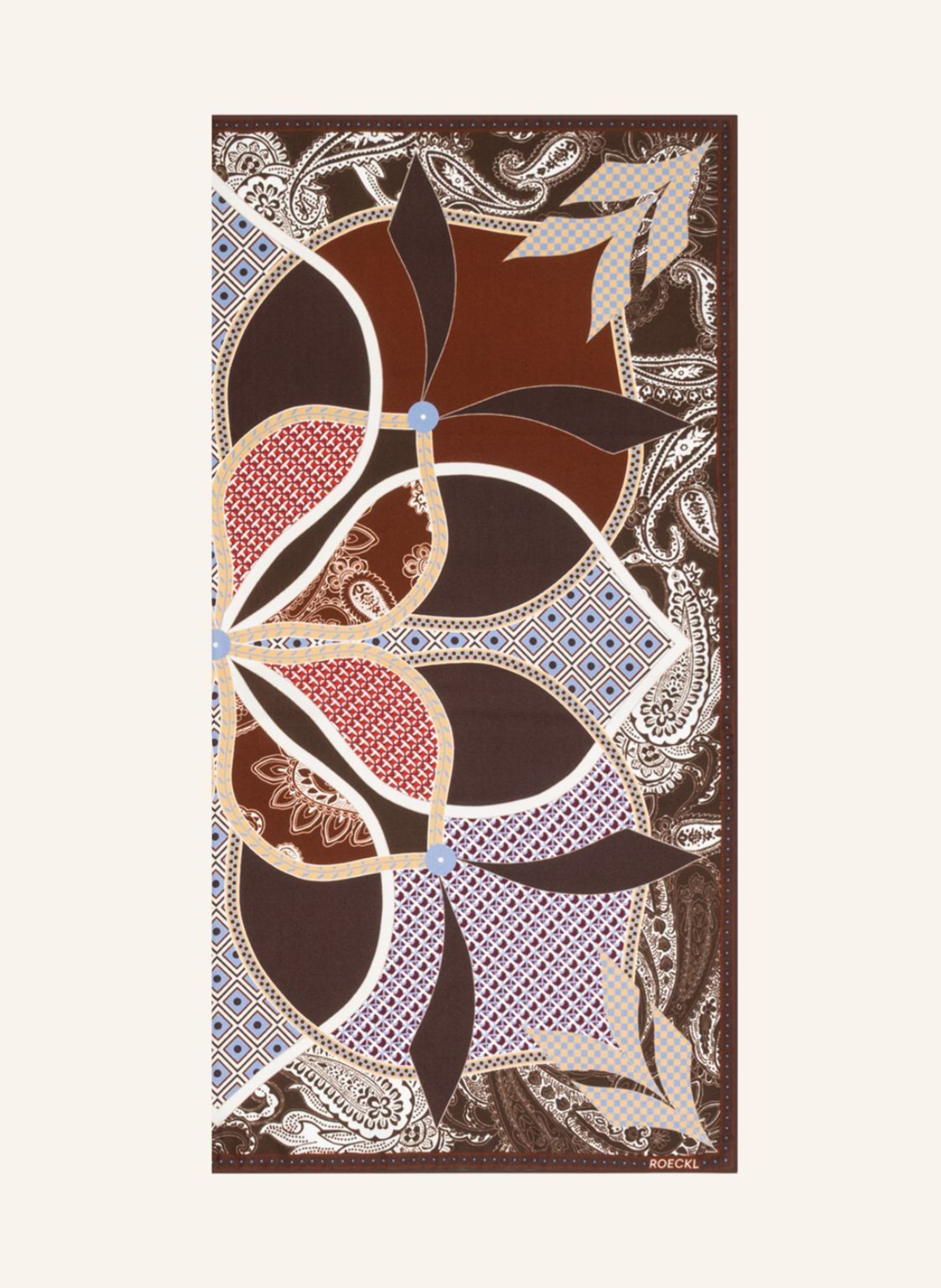 ROECKL Seidentuch FLOWER MANDALA 64X64