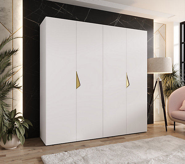 Armoire a portes battantes Sandi 1 200 x H. 202 x P. 52, 4 portes