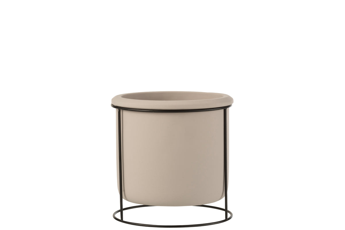 J-Line bloempot Hangend - cement - taupe - small - Ø 16 cm