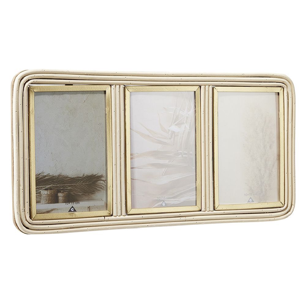 Pêle mêle rotin 3 vues 17.5x37.5cm