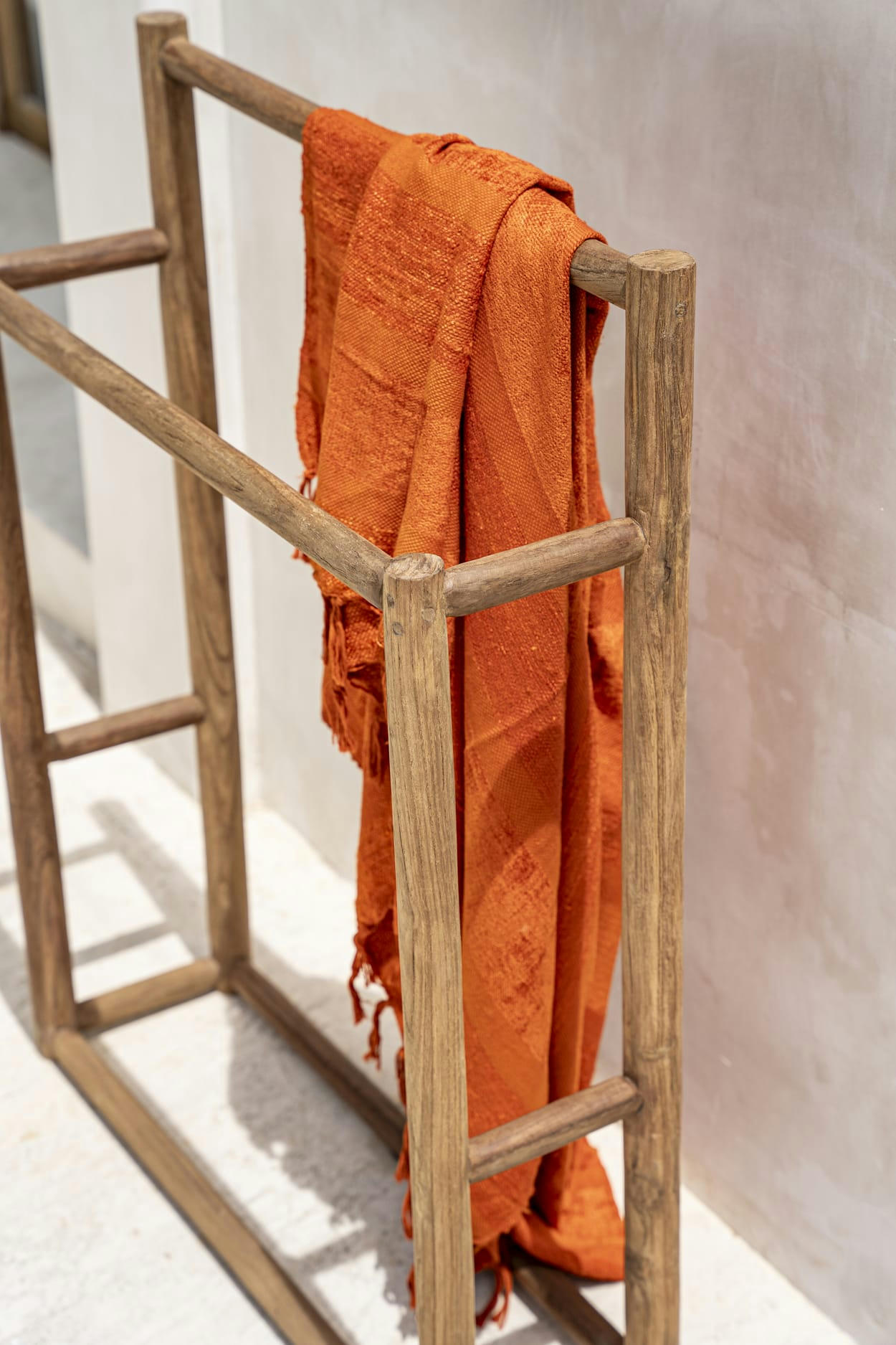 OH MY GEE - Plaid en velours orange