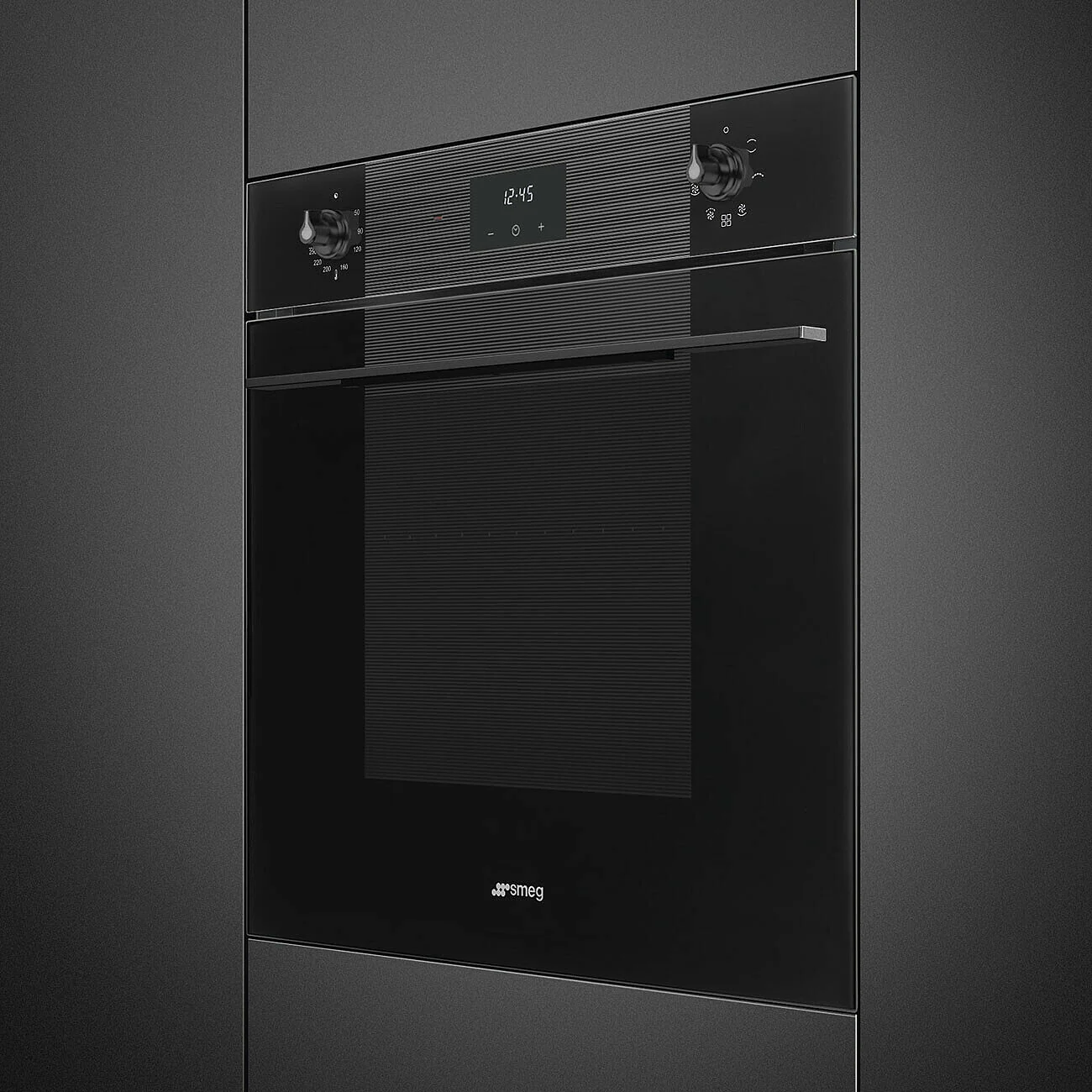 60cm Linea Multifunction Single Oven Pure Black