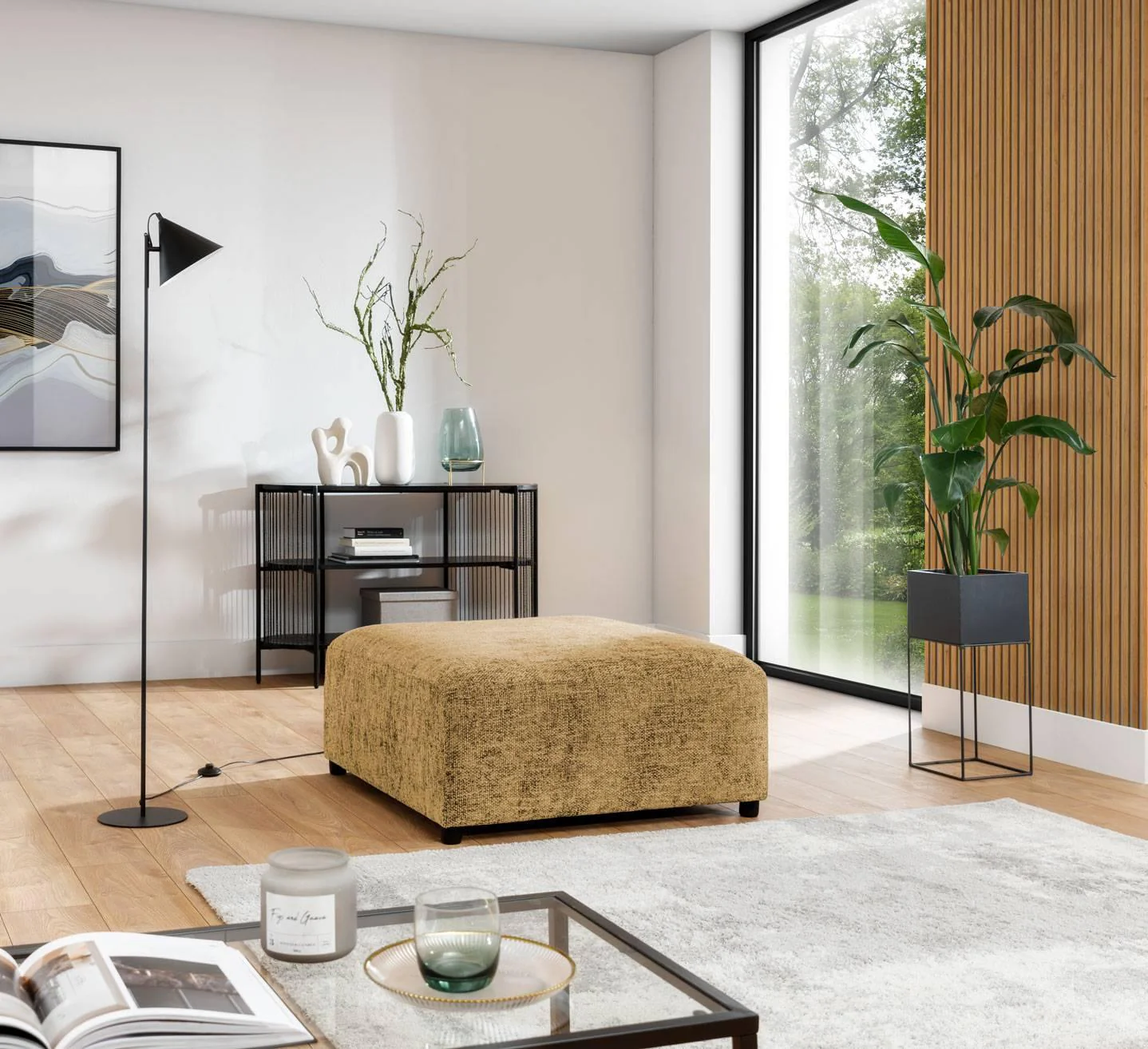Hocker Rizza chenille