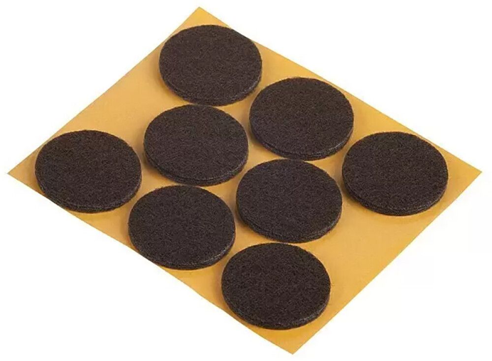 FILTPUTER SUKI SELVKLEBENDE BRUN 28MM 8-PAKNING