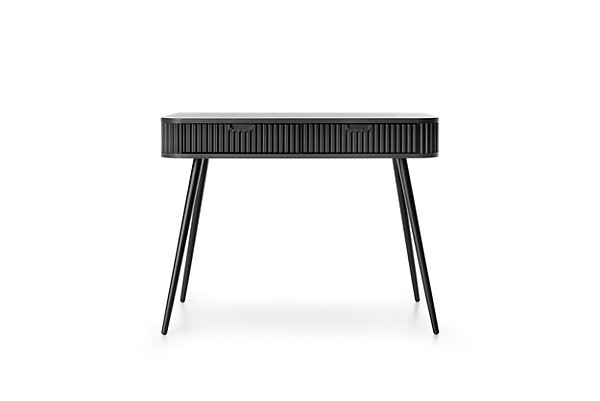 Coiffeuse : noir, pieds noir, 103 x 80 x 49 cm