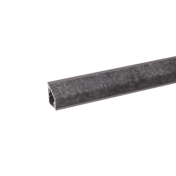 Wandanschlussleiste, BxHxT: 2,4 x 1,6 x 410 cm, dunkelgrau