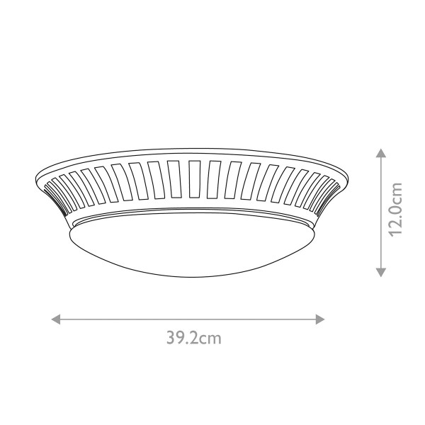 Plafonpolerowany chrom-biały okrągły 39,2cm Whitby 1xGX53x9W IP44 Elstead