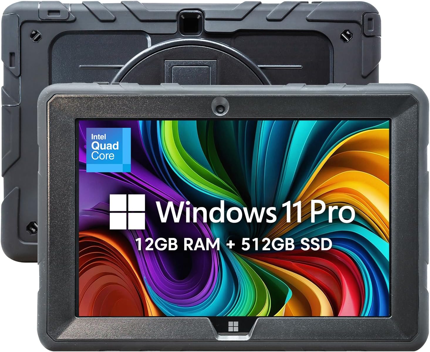 Fusion5 10.1 Windows 11 Full HD Rugged Tablet PC - Intel 13th Gen - FWIN232 PRO N5 Ultra Slim Windows Tablet Computer - 8GB RAM, 512GB SSD, 10 Inch, 5G WiFi, HD Webcam, Micro HDMI, Expandable Storage
