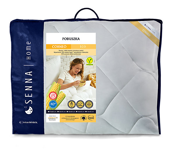 Oreiller 60x60 CORNEO ECO 700g Senna Home