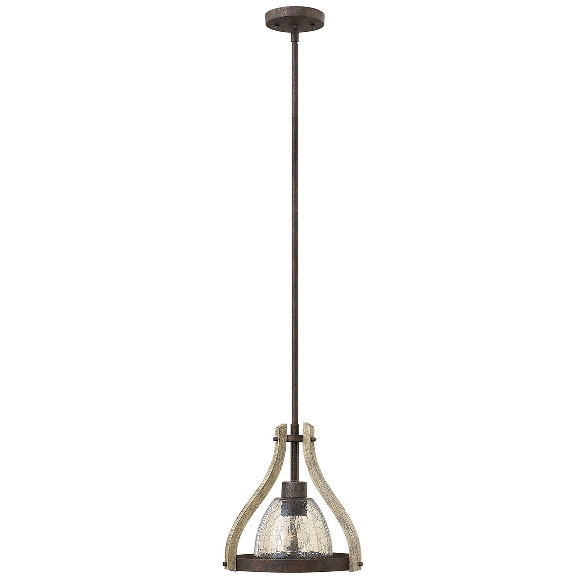 Lampa wisząca rdzawe żelazo Middlefield 1xE27x60W Hinkley