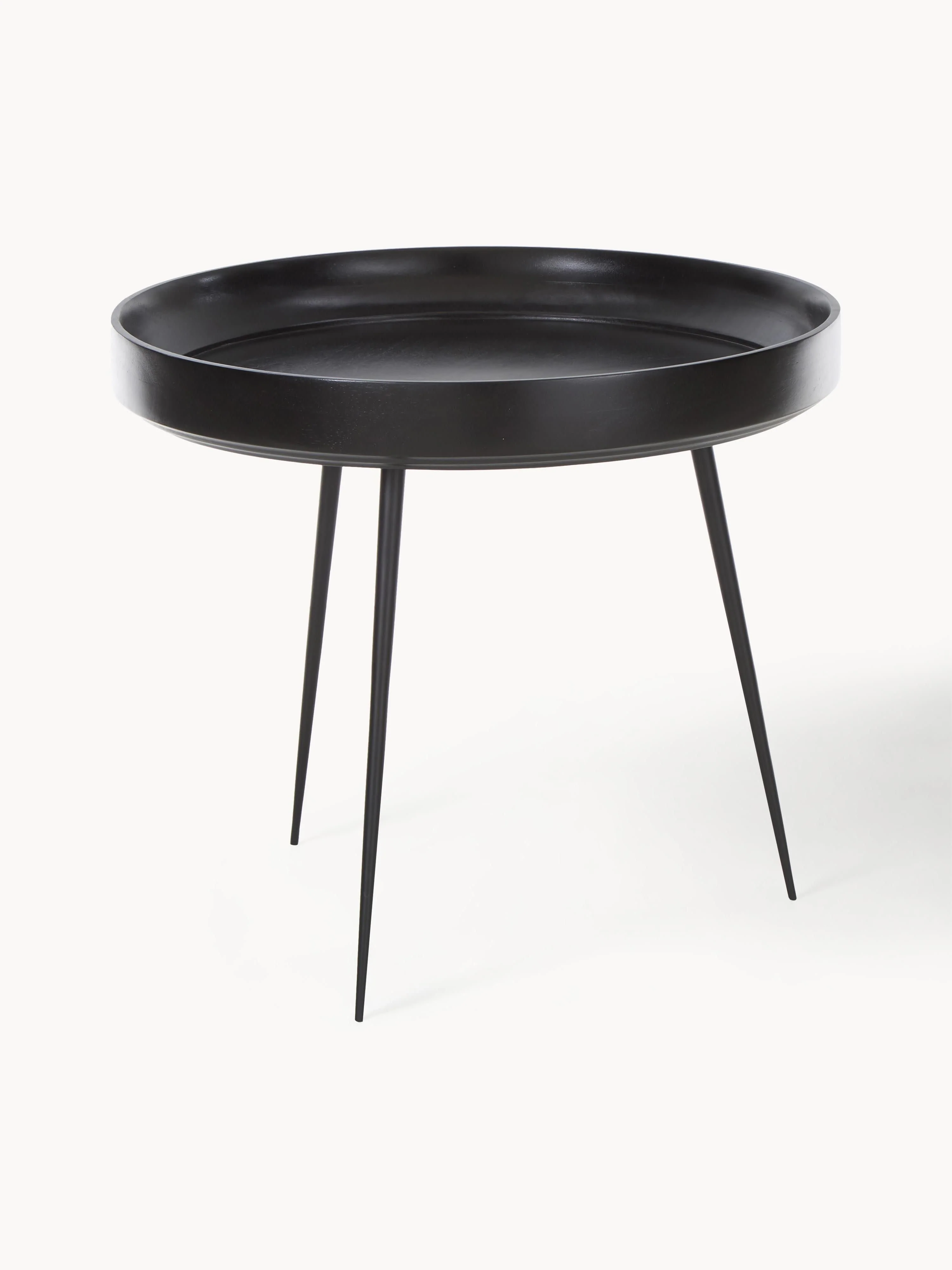 Runder Beistelltisch Bowl aus Mangoholz