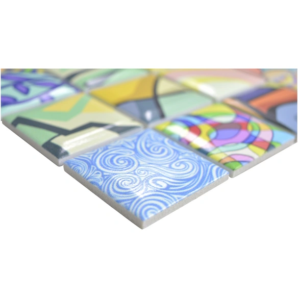 Mosaikfliese »POP ART«, BxL: 29,1 x 29,1 cm, Wandbelag/Bodenbelag