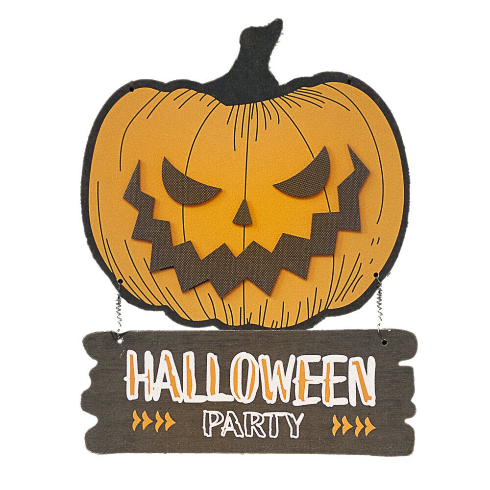 Pancarte Citrouille Halloween Party décoration Halloween
