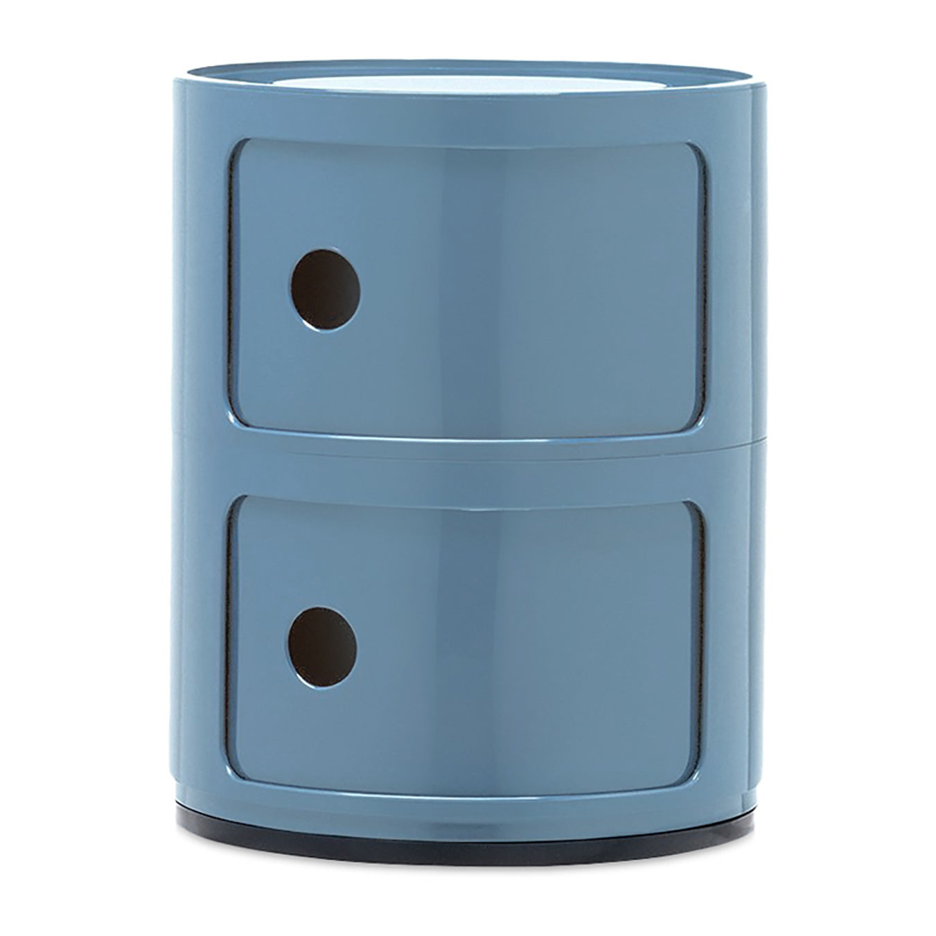 Kartell Componibili Kast Ø 32 cm - 2 Modules - Azuurblauw