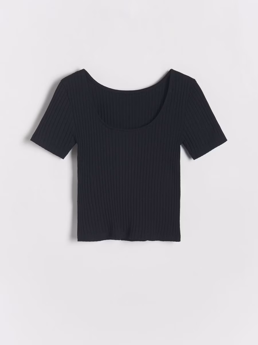 Rib Knit T-Shirt