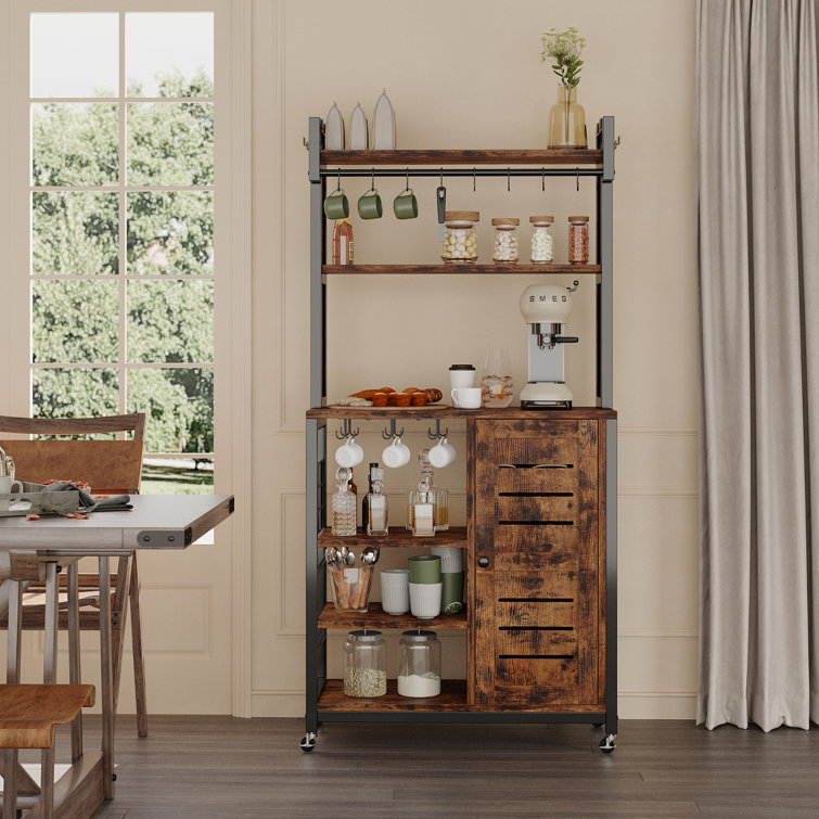 29.5'' Steel Standard Baker's Rack with Microwave Compatibility