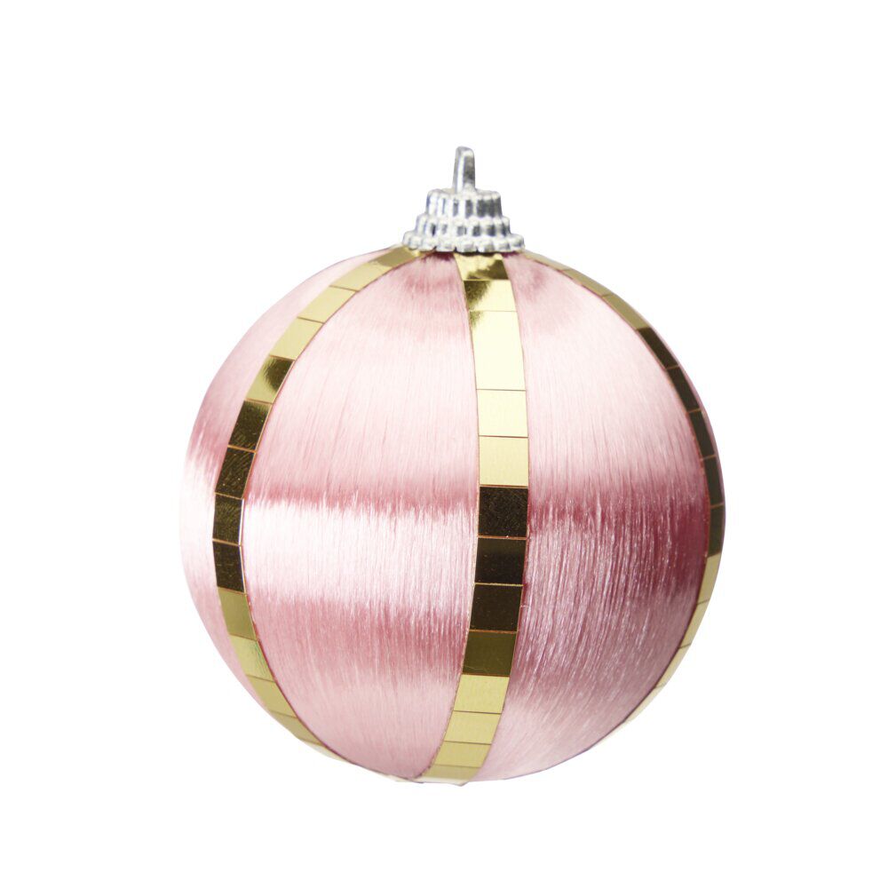 Boules de No&euml;l fil métallisé x6 à suspendre