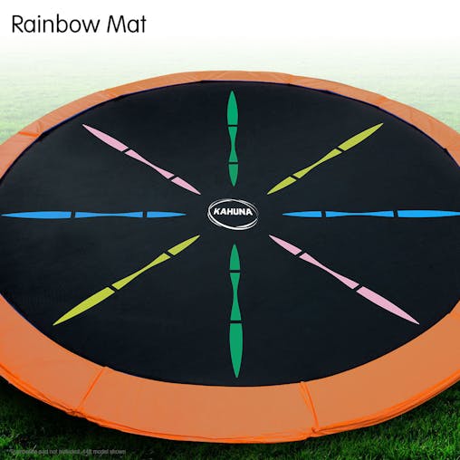 NNEDPE 6ft Rainbow Trampoline Replacement Spring Mat