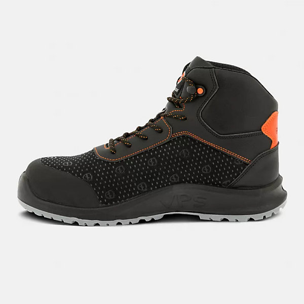 Chaussures de sécurité montantes Amagnétique PARADE Racer S1PS Noir / Orange 38