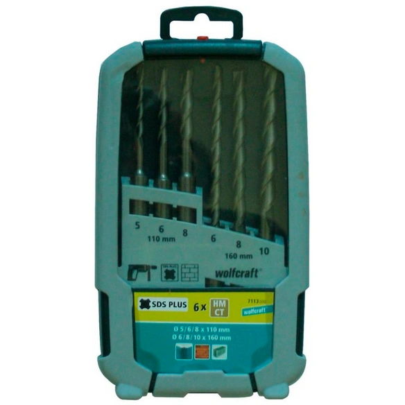 Hammerschlagbohrer, SDS-plus, Ø 5/6/8/10 mm, 6