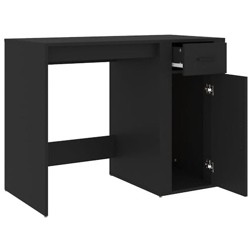 NNEVL Desk Black 100x49x75 cm Engineered Wood