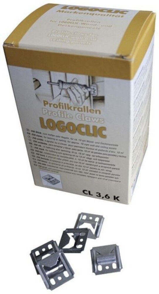 MONTERINGSKLIPS LOGOCLIC 250STK