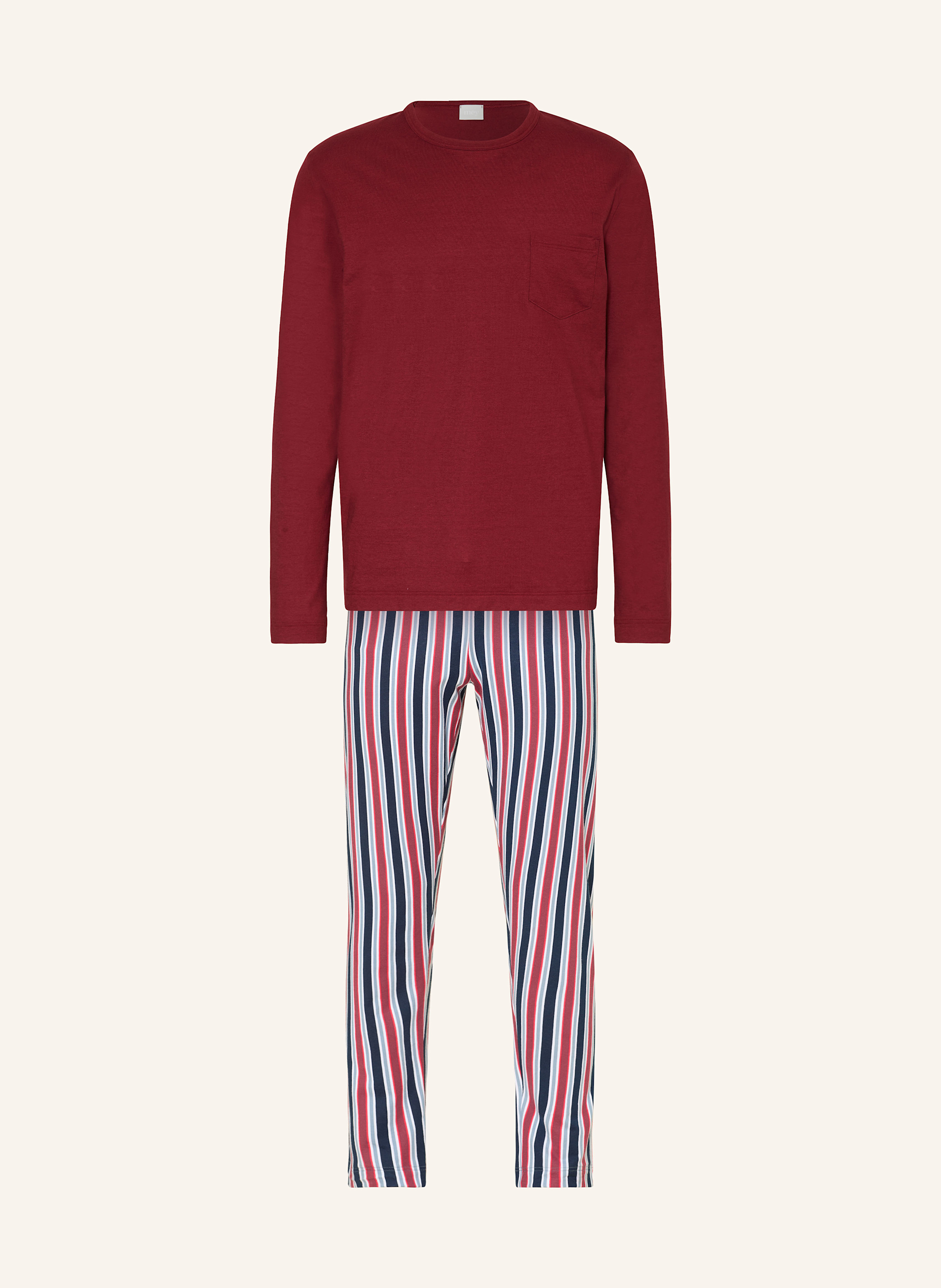 mey Schlafanzug Serie RED´N BLUE STRIPES