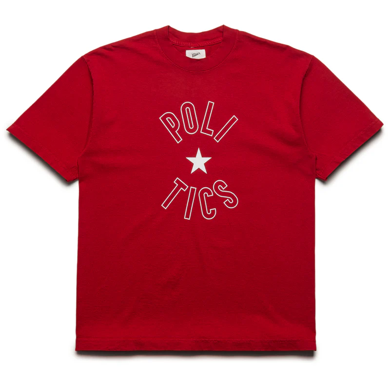 Politics Ball Tee - Dark Red