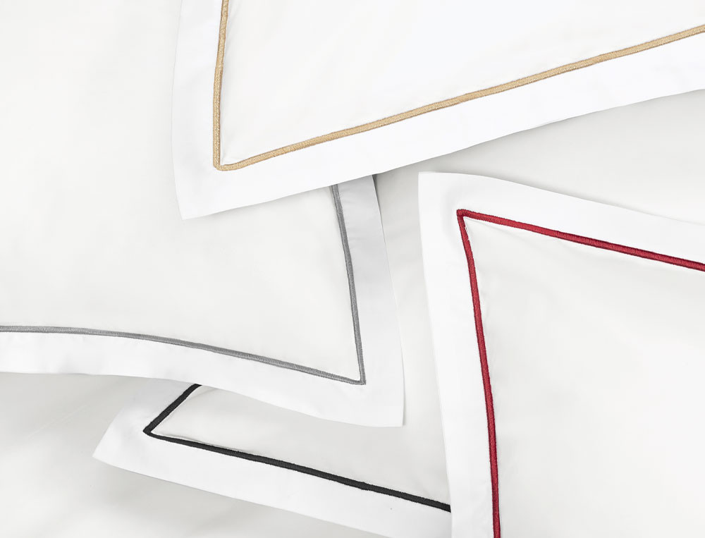 Taie d'oreiller finition bourdonGrand Hôtel