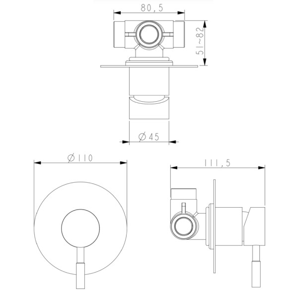Zestaw prysznicowy WEZER EKO17A-01