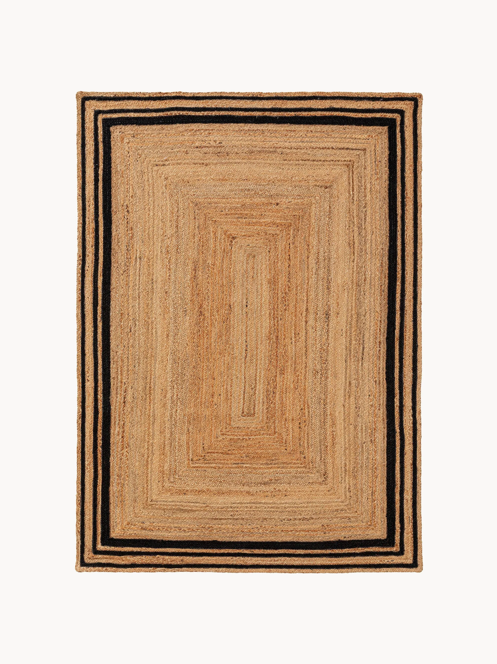 Handgewebter Jute-Teppich Jutta