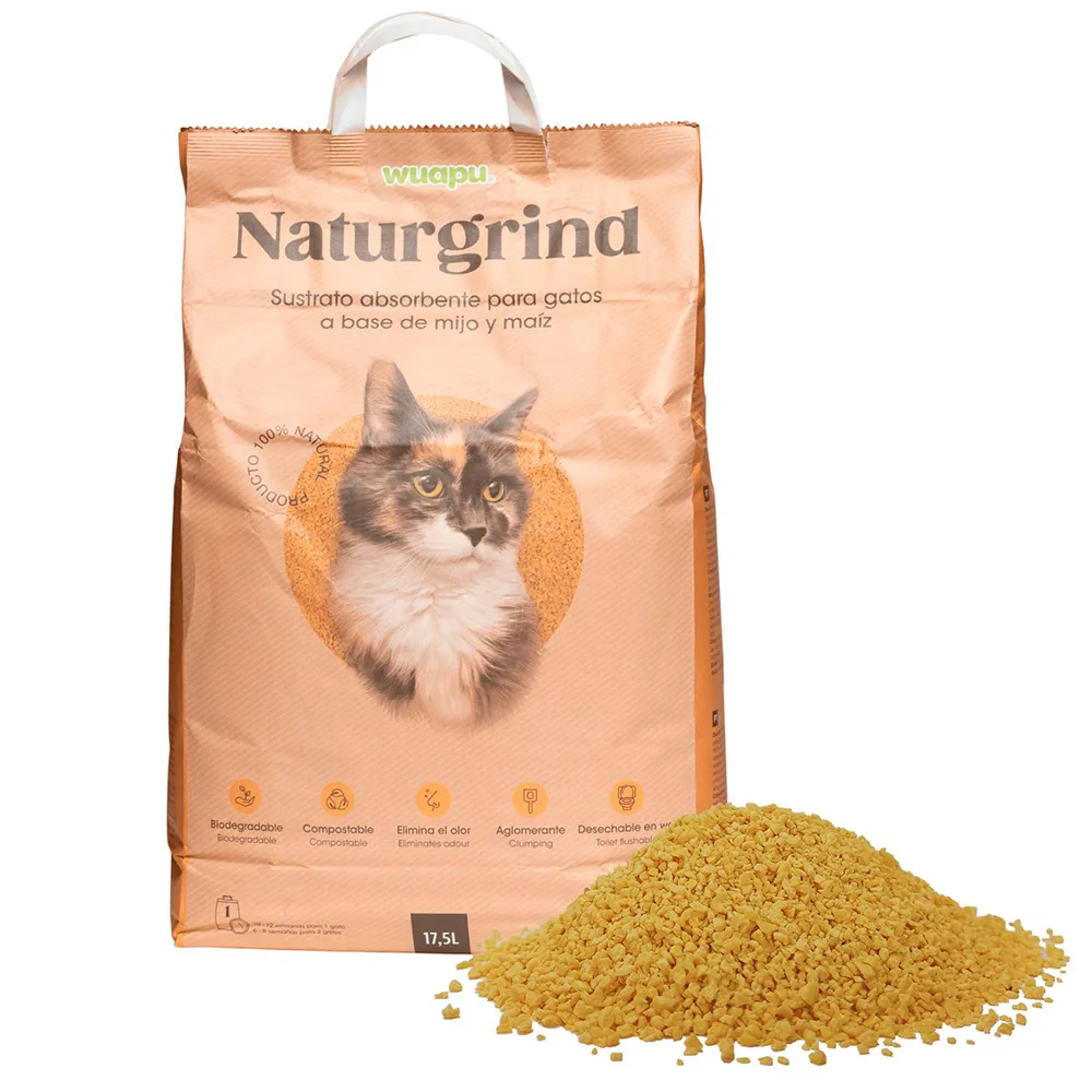 Wuapu Naturgrind 17.5L cat litter 3 units