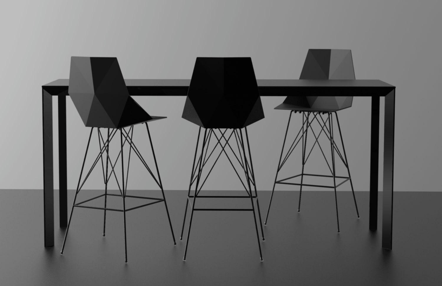 FRAME - Table haute de jardin Vondom L 140