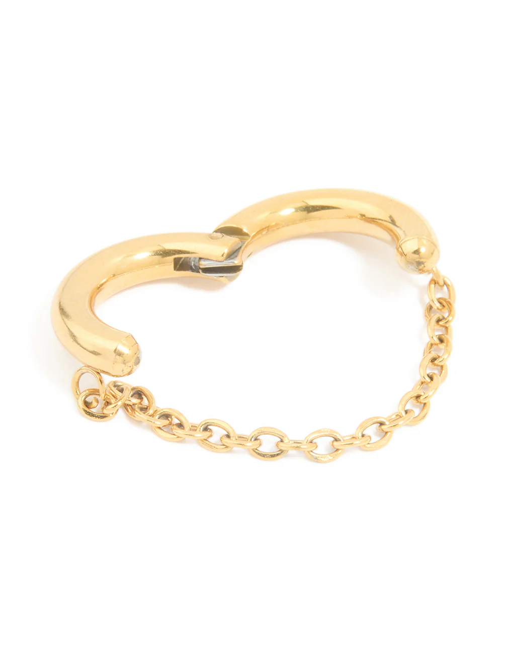 Gold Plated Single Chain Ear Cuff