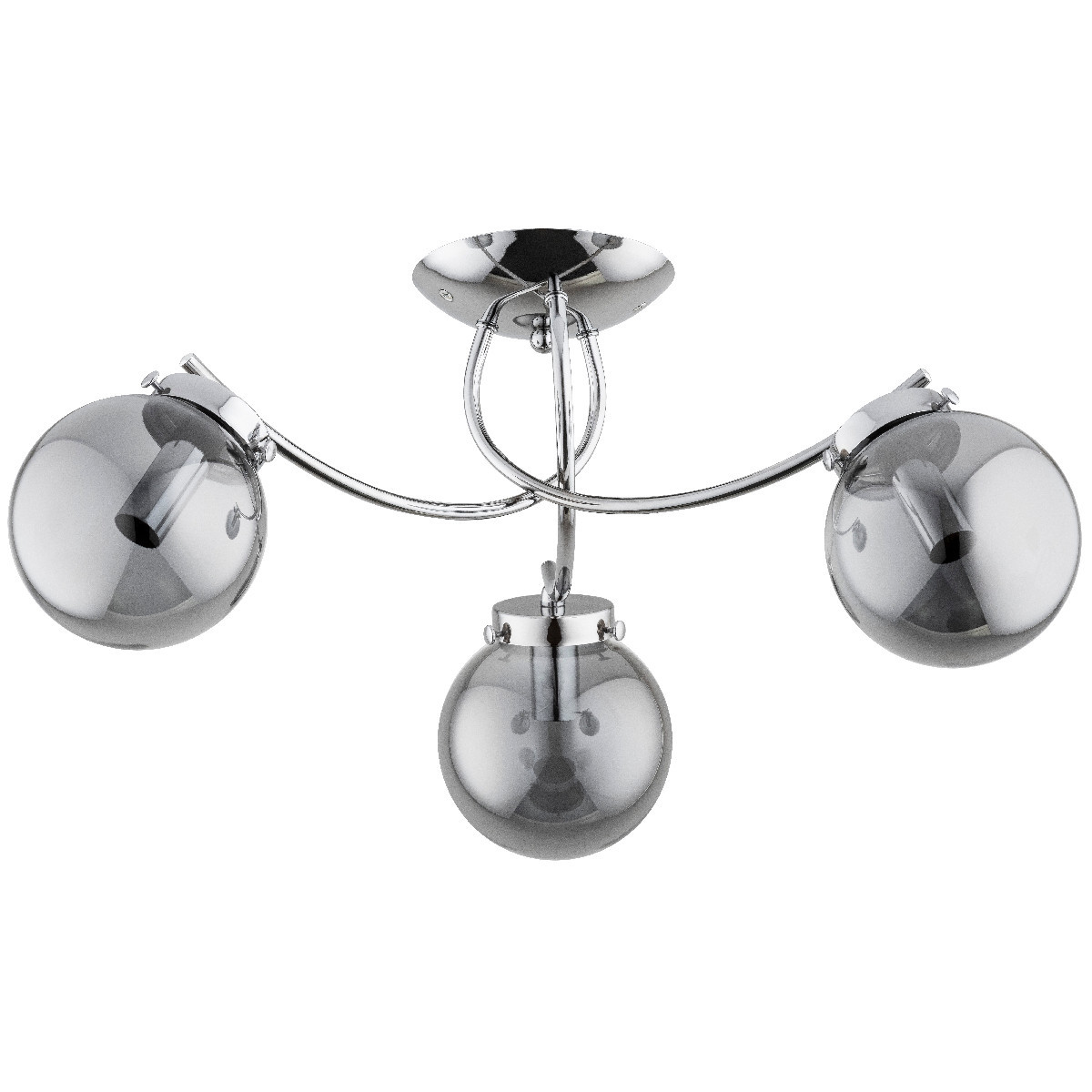 Lampa sufitowa chromowana dymiona LUCIE 3xE14x10W wym: 26x54x54 cm Alfa