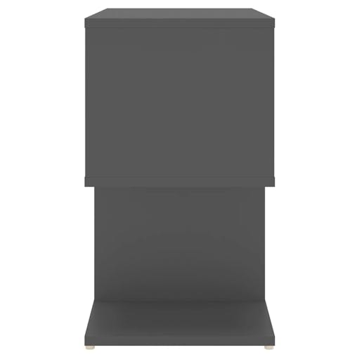 NNEVL Bedside Cabinets 2 pcs Grey 50x30x51.5 cm Chipboard