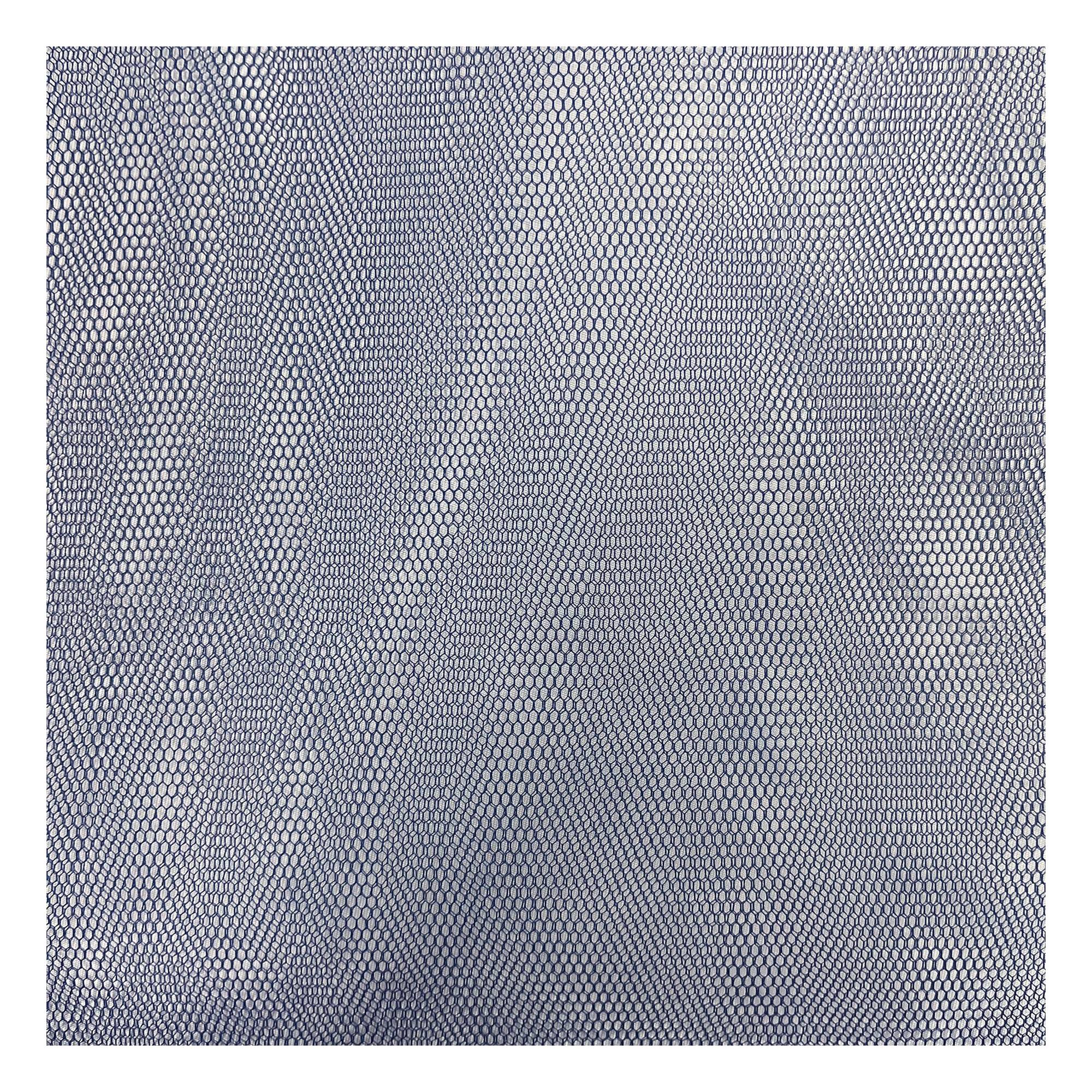 French Navy Nylon Dress Net Fabric by the Metre
