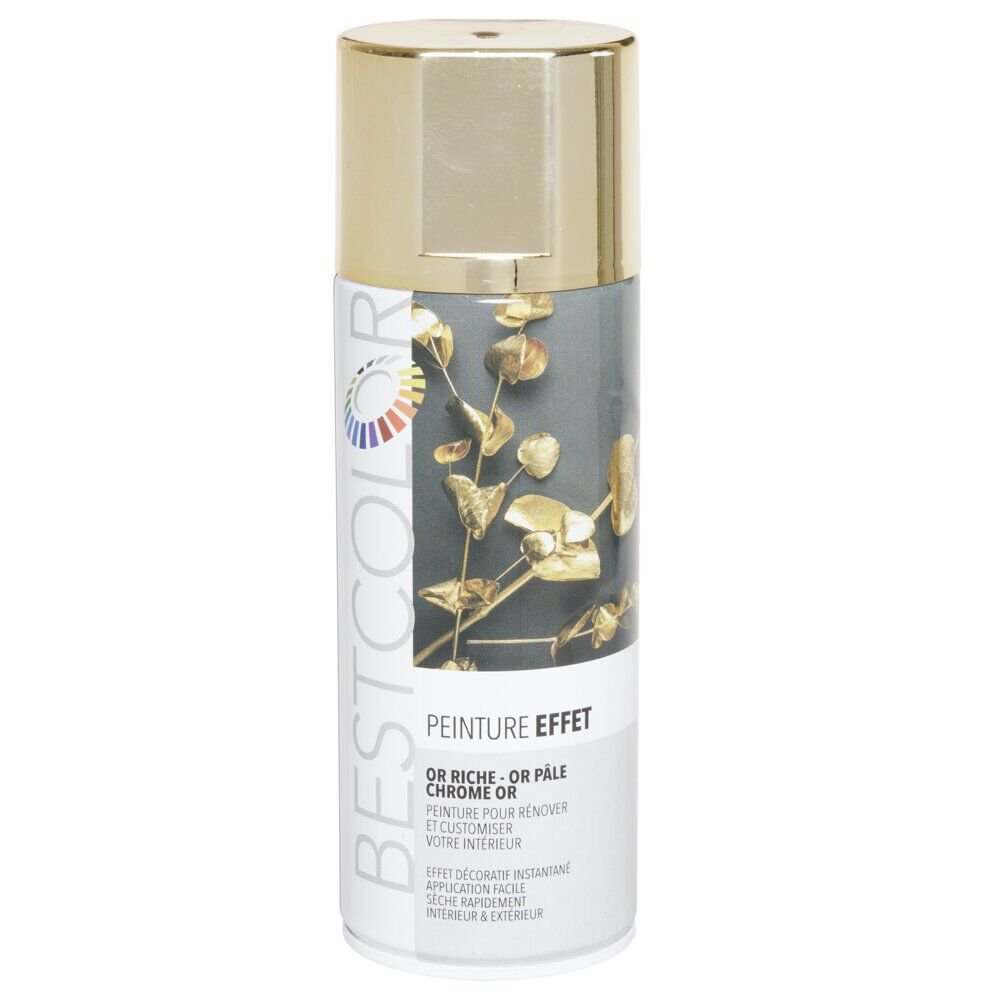 Peinture aérosol Chrome Doré 400 ml