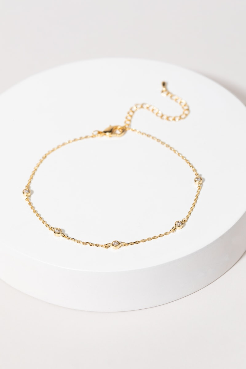 Florence Gold Chain Station Bracelet