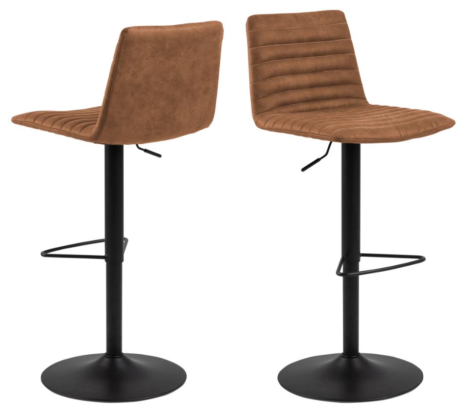 Rebellenclub Barkruk Trofors - set van 2 - Cognac
